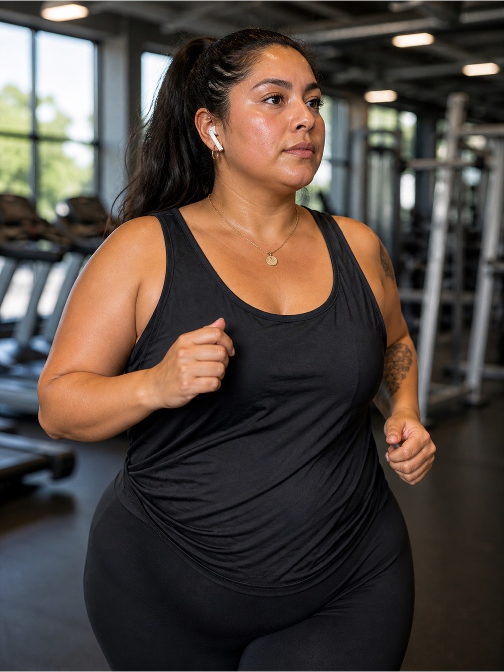 Black Active/Swim Tank Top